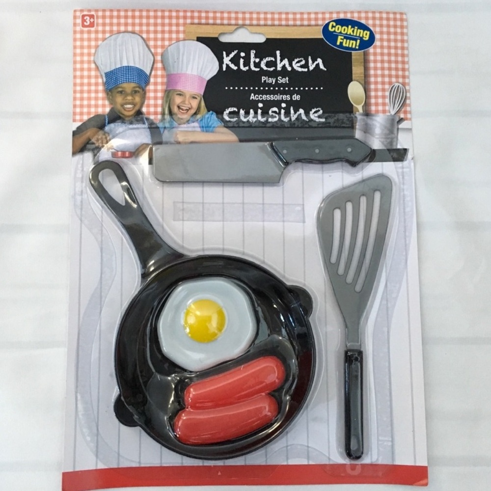 3 piece Kids Chef Set Hat Apron Tools - Picture 7 of 7